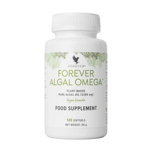 Forever Algal Omega - Wegańska omega 3 z alg z DHA i EPA - 120 kaps.